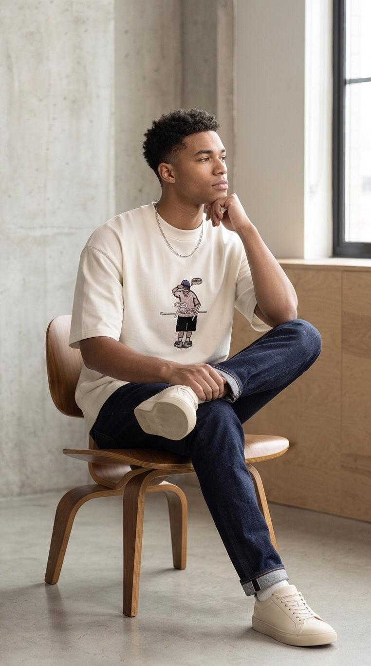 Oversized embroidery t-shirt
