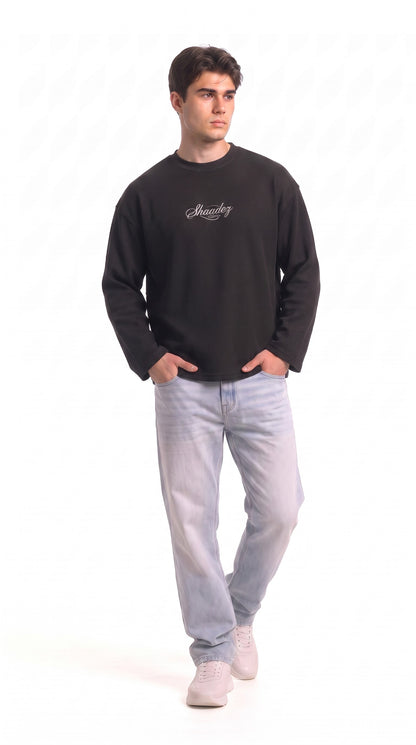 SHAADOZ full sleeves waffle t-shirt