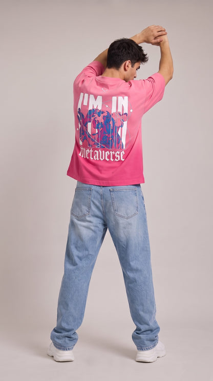 SHAADOZ ombre metaverse t-shirt