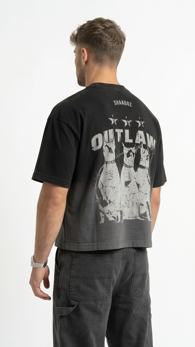 SHAADOZ Boxy fit outlaw t-shirt