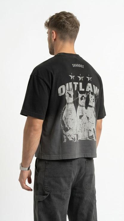 SHAADOZ Boxy fit outlaw t-shirt