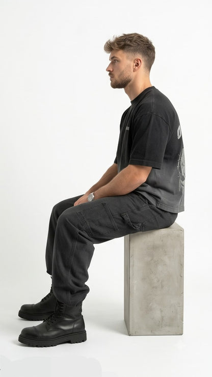 SHAADOZ Boxy fit outlaw t-shirt