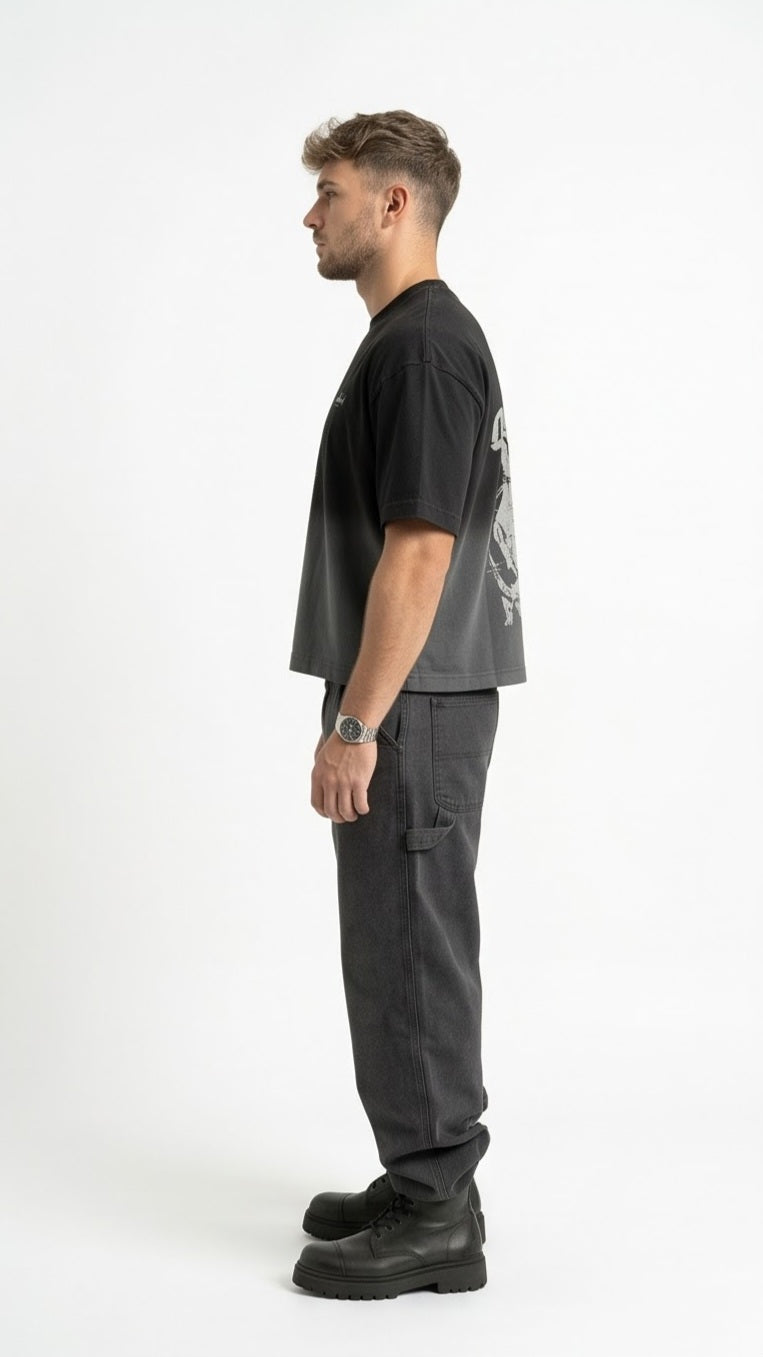 SHAADOZ Boxy fit outlaw t-shirt