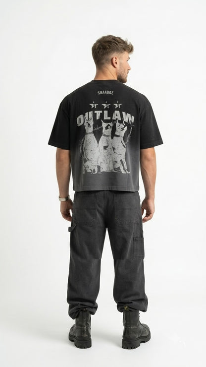 SHAADOZ Boxy fit outlaw t-shirt