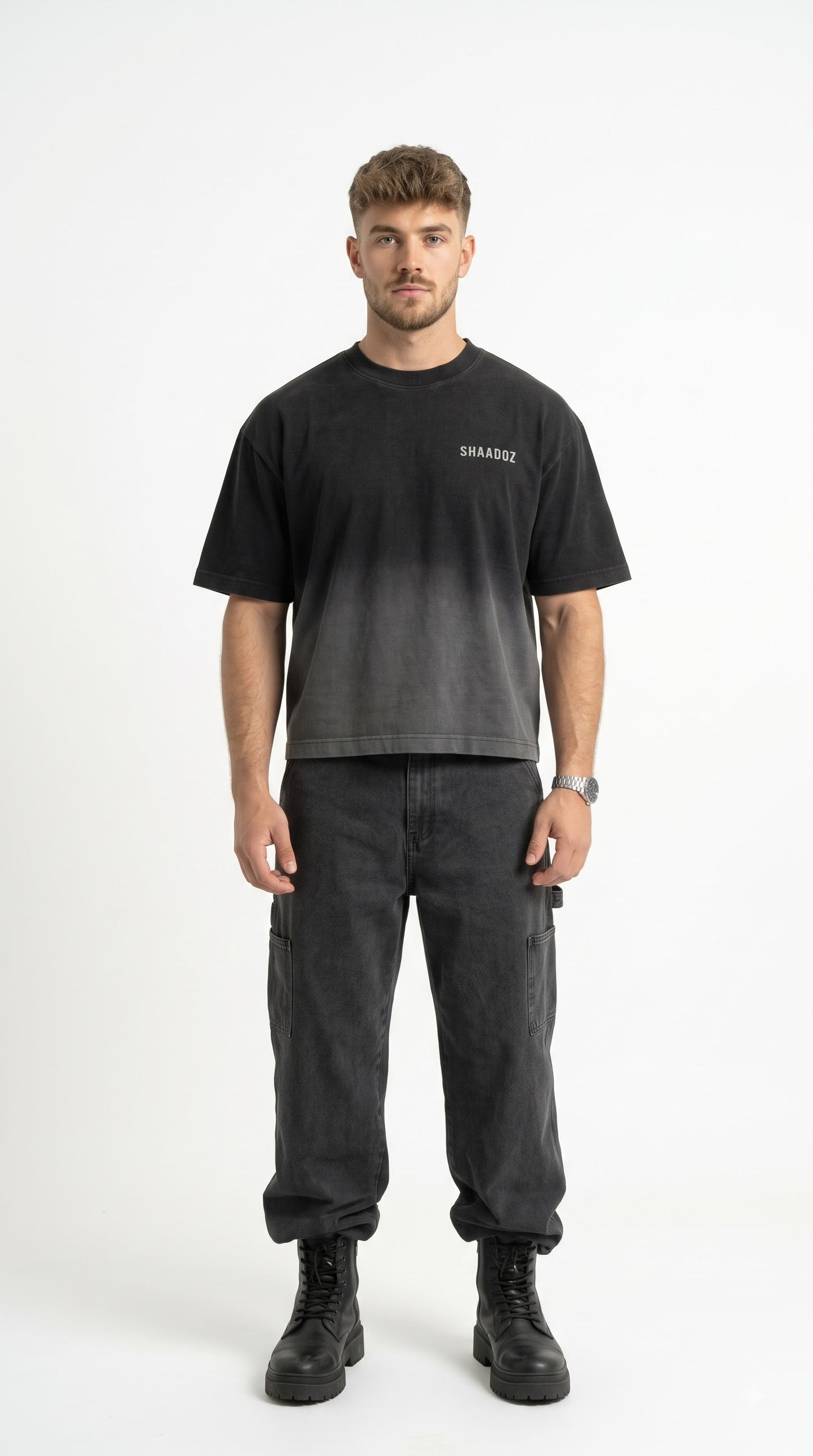 SHAADOZ Boxy fit outlaw t-shirt