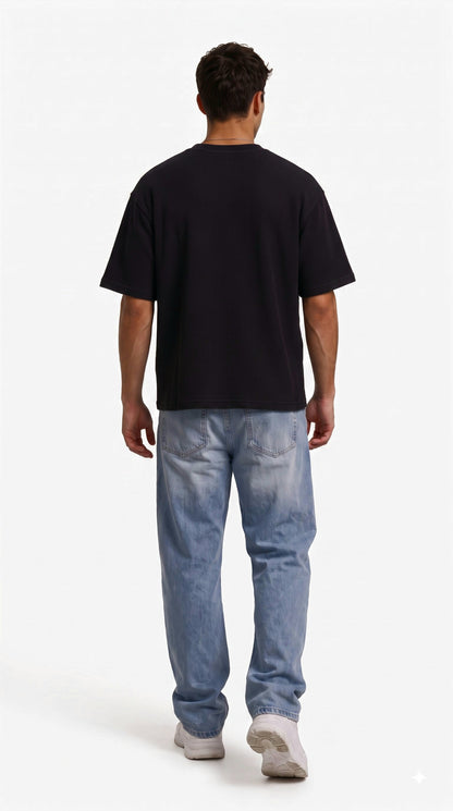 SHAADOZ Half sleeves waffle t-shirt