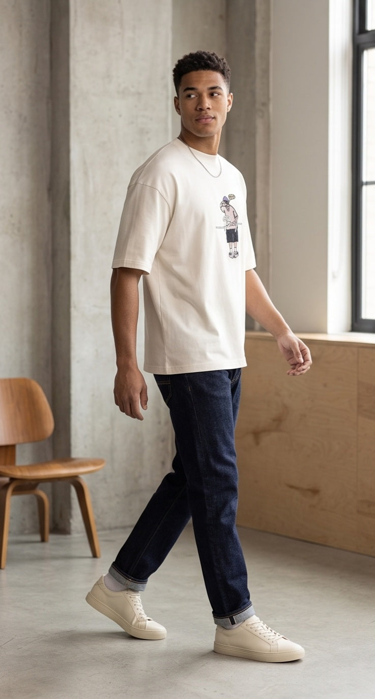 Oversized embroidery t-shirt