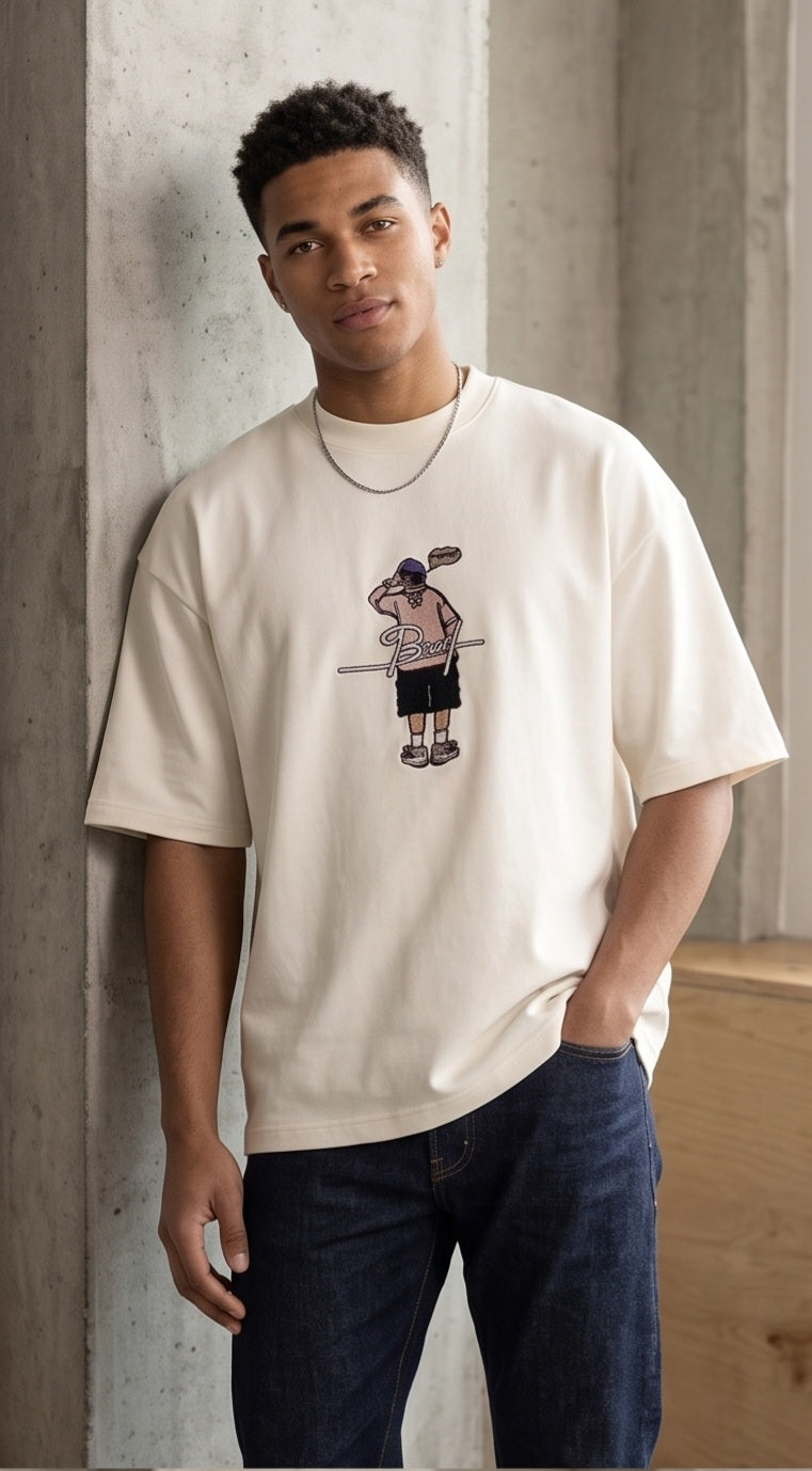 Oversized embroidery t-shirt