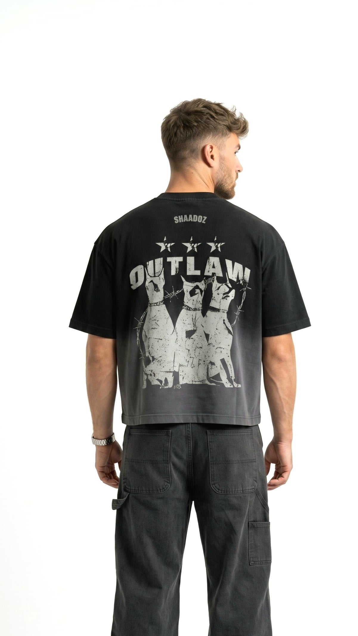 SHAADOZ Boxy fit outlaw t-shirt