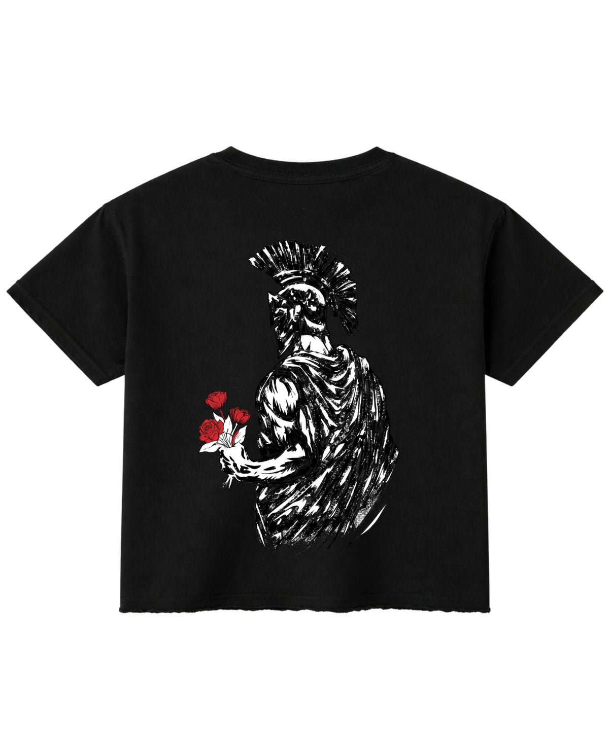 Black Boxy Fit T-shirt Back Design