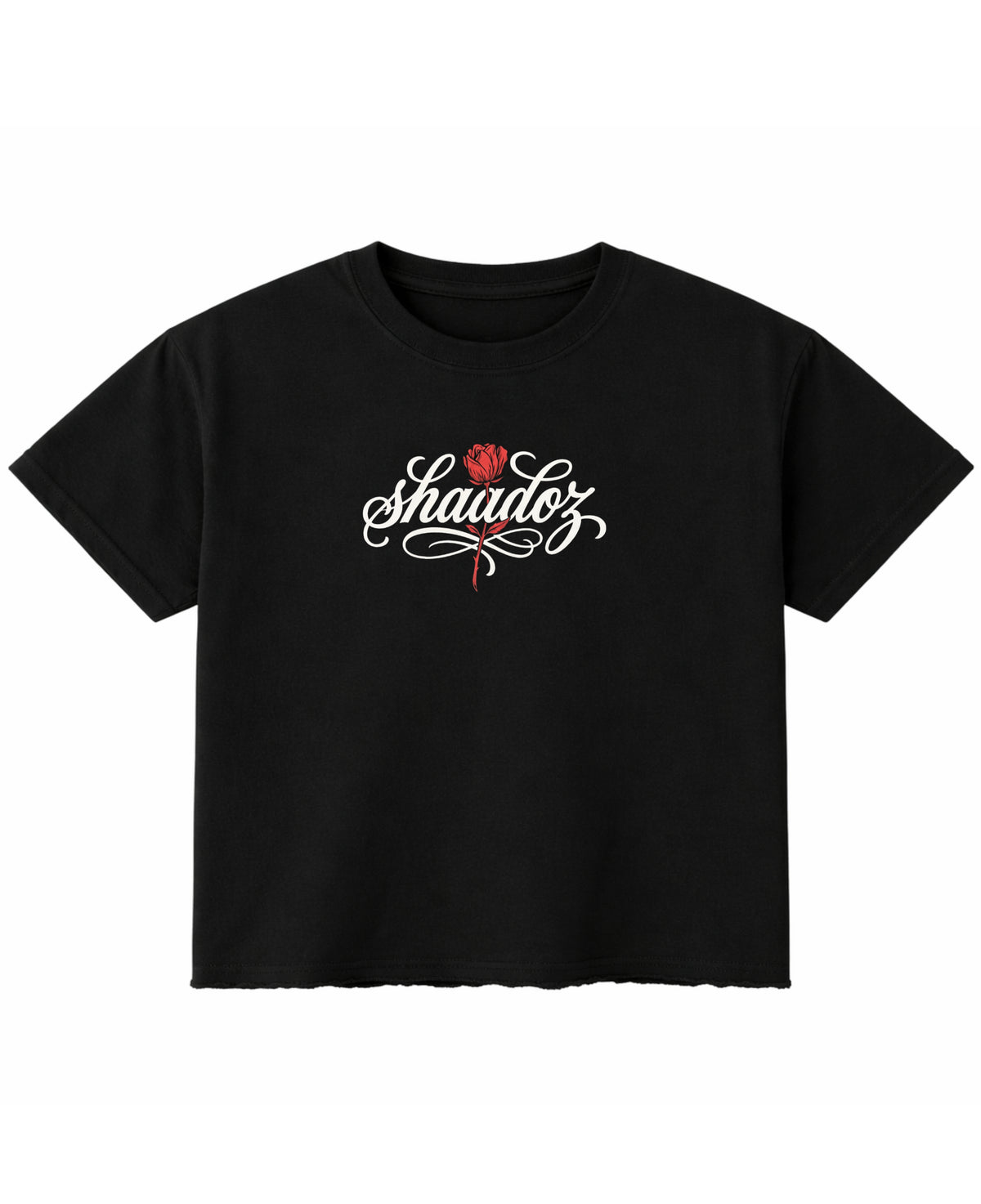 Black Boxy Fit T-shirt Front Design