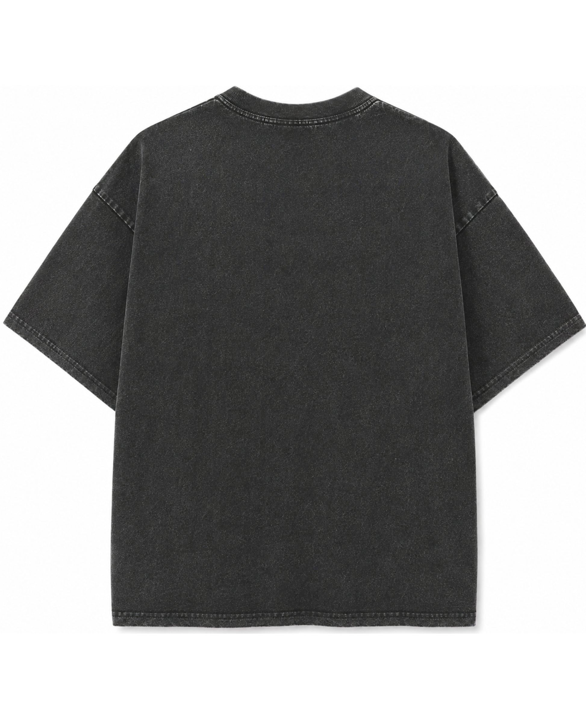 Vintage Fade Wash Oversized T-shirt Back Design