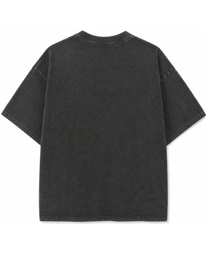 Vintage Fade Wash Oversized T-shirt Back Design
