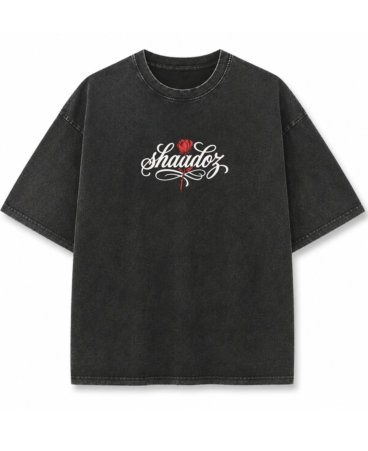 Vintage Fade Wash Oversized T-shirt Front Design