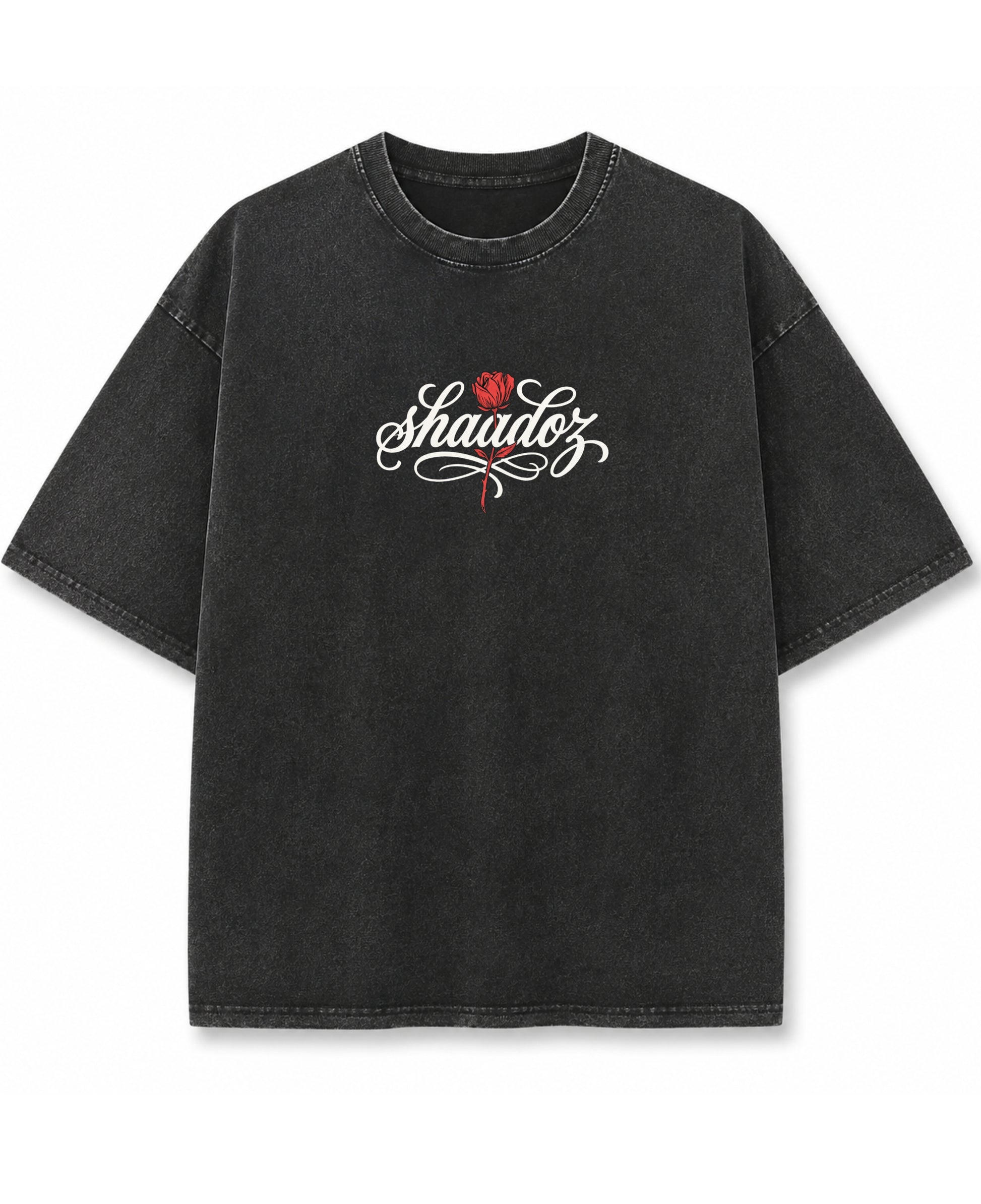 Vintage Fade Wash Oversized T-shirt Front Design