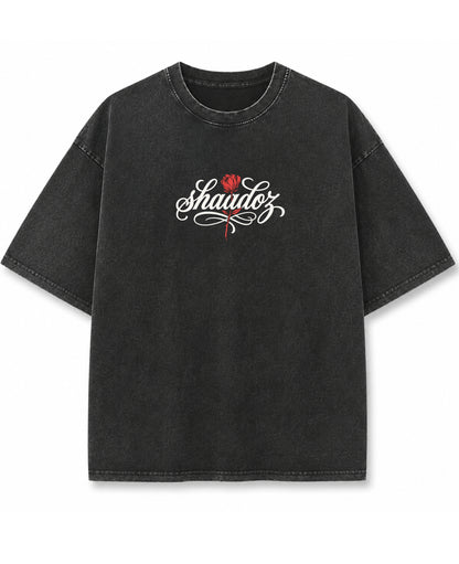 Vintage Fade Wash Oversized T-shirt Front Design